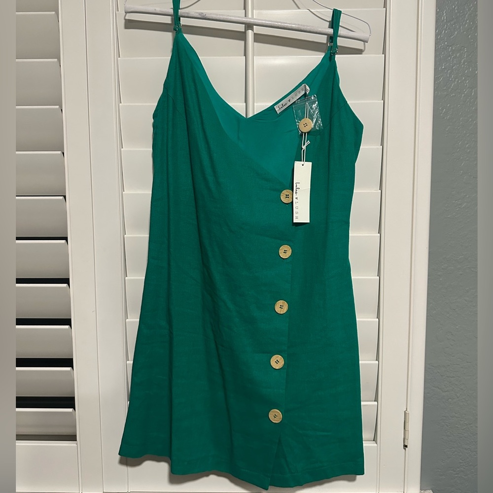 Lulu’s green mini dress NWT